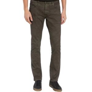 John Varvatos Men's Washed Green‎ Bowery Slim Straight Jeans US 40